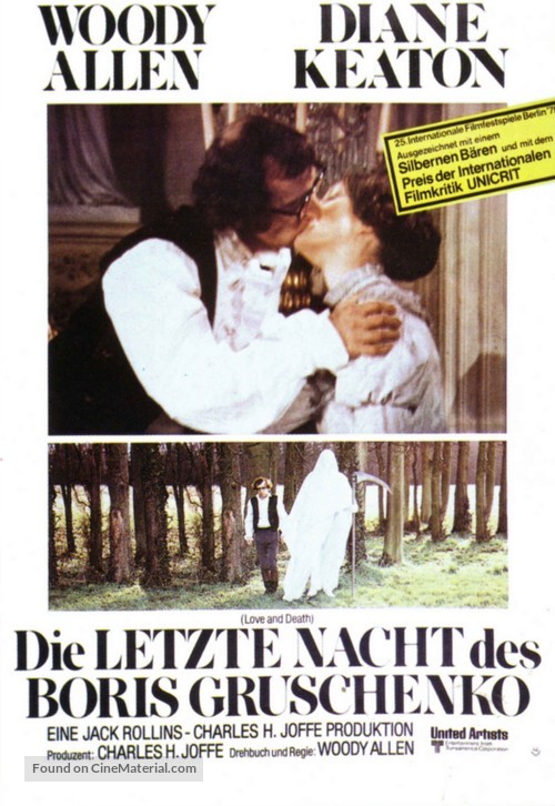 Love and Death - German Movie Poster