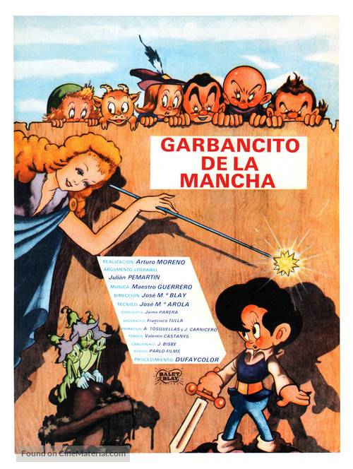 Garbancito de la Mancha - Spanish Movie Poster