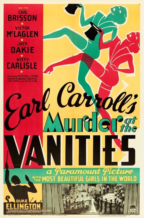 Murder at the Vanities - Movie Poster