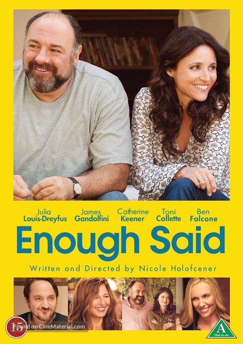 Enough Said - Danish DVD movie cover