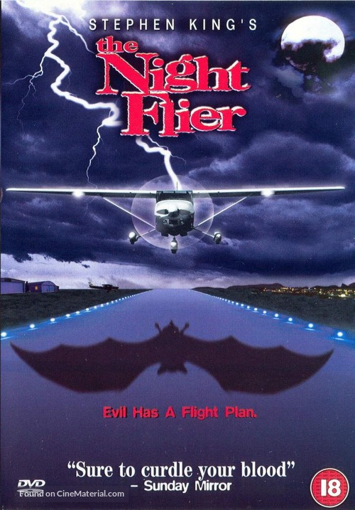 The Night Flier - British DVD movie cover