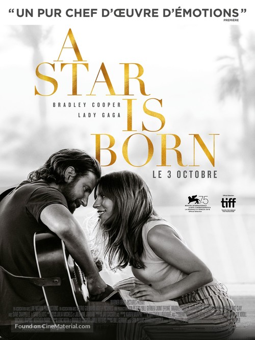 A Star Is Born - French Movie Poster
