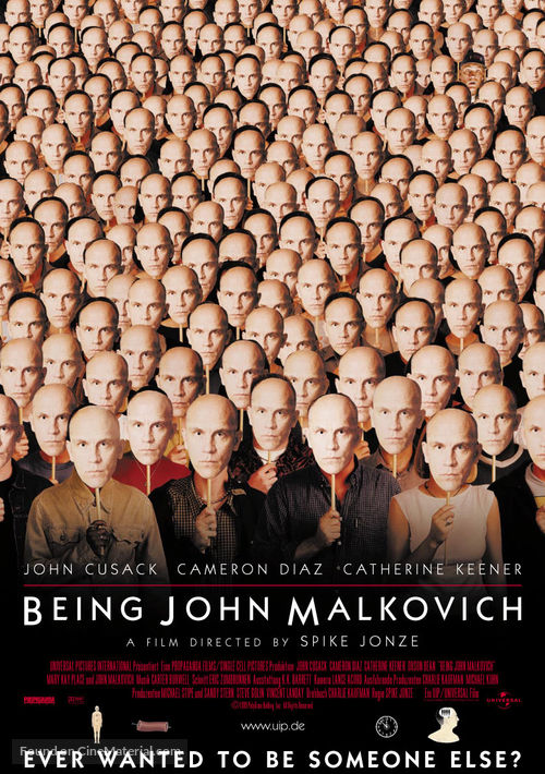 Being John Malkovich - German Movie Poster