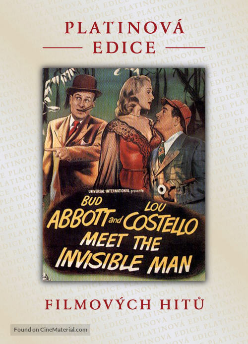 Abbott and Costello Meet the Invisible Man - Czech DVD movie cover