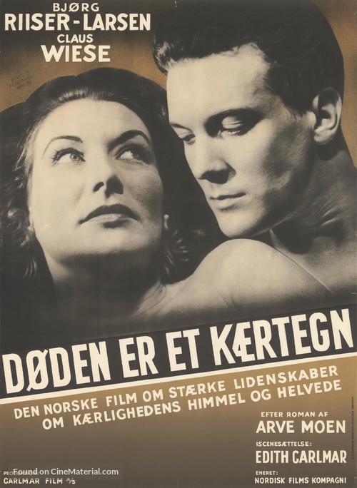 D&oslash;den er et kj&aelig;rtegn - Danish Movie Poster