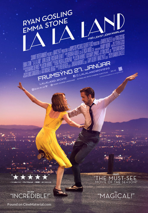 La La Land - Icelandic Movie Poster