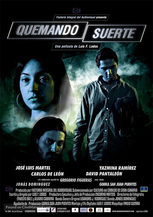 Quemando suerte - Spanish Movie Poster