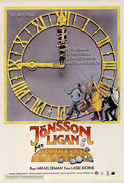 J&ouml;nssonligan f&aring;r guldfeber - Swedish Movie Poster