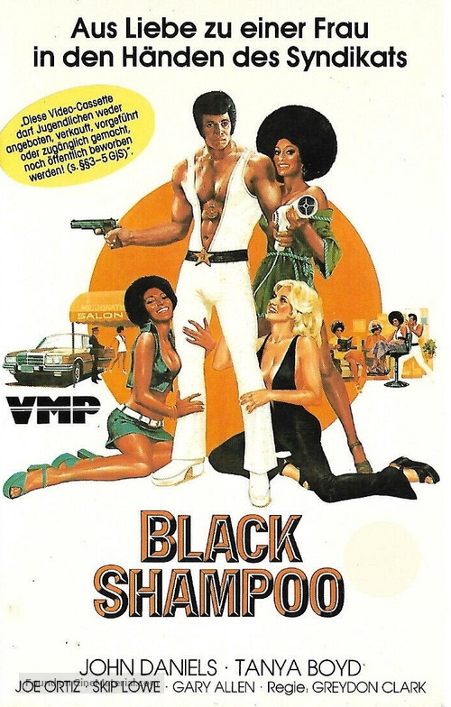 Black Shampoo - German VHS movie cover