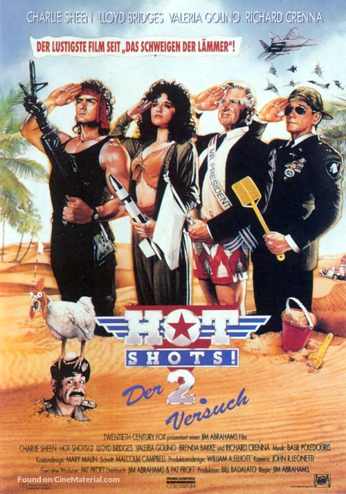 Hot Shots! Part Deux - German Movie Poster
