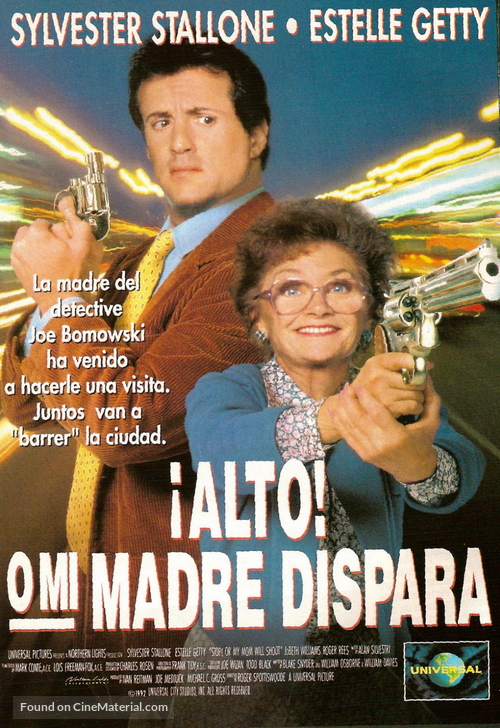 Stop Or My Mom Will Shoot - Spanish Theatrical movie poster