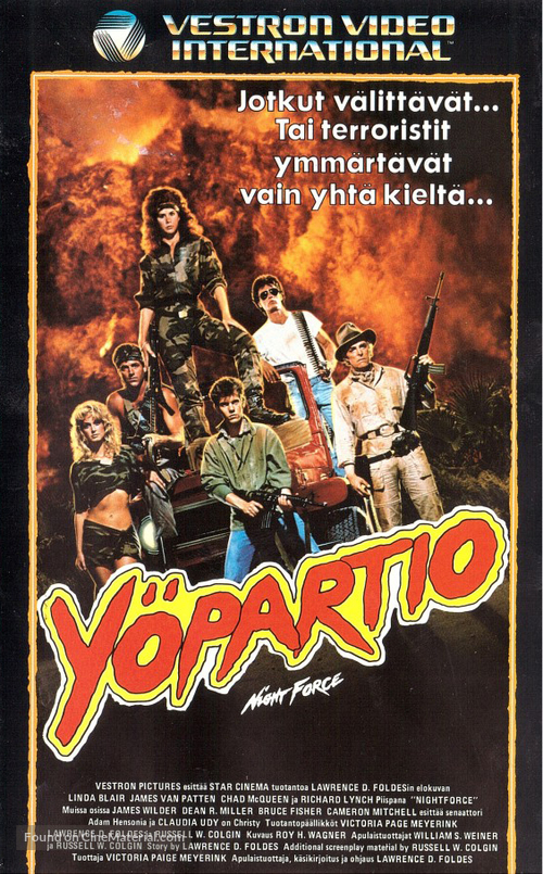 Nightforce - Finnish VHS movie cover
