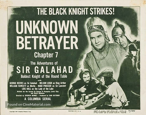The Adventures of Sir Galahad - Movie Poster