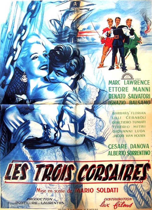 I tre corsari - French Movie Poster