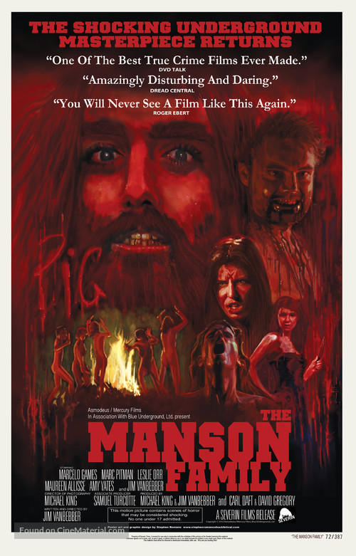 The Manson Family - Re-release movie poster