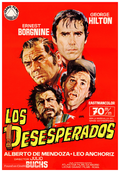 Los desesperados - Spanish Movie Poster