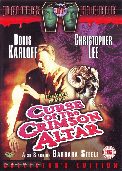 Curse of the Crimson Altar - British DVD movie cover