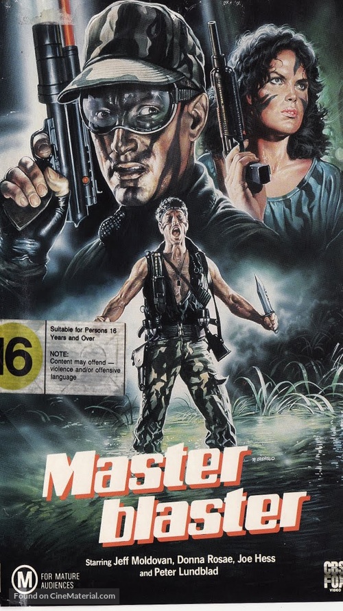Masterblaster - New Zealand VHS movie cover