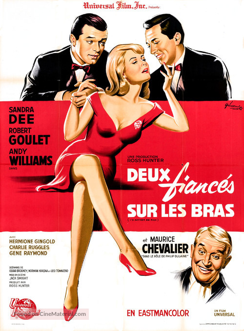 I&#039;d Rather Be Rich - French Movie Poster