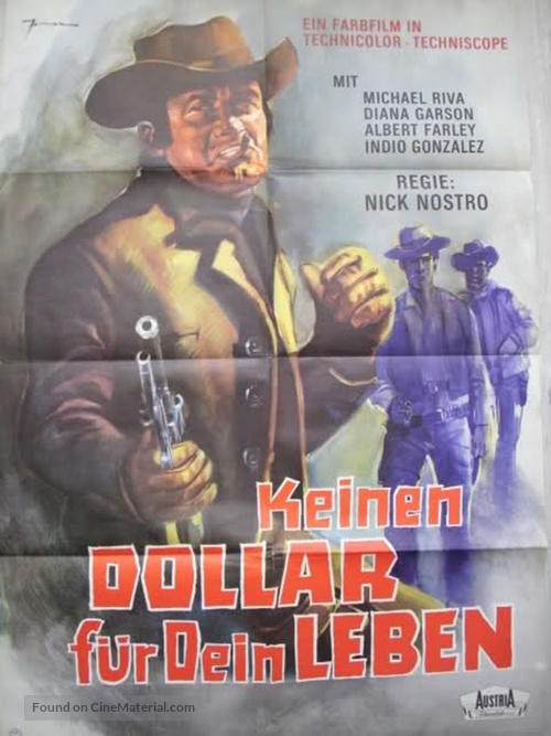 Un d&oacute;lar de fuego - German Movie Poster