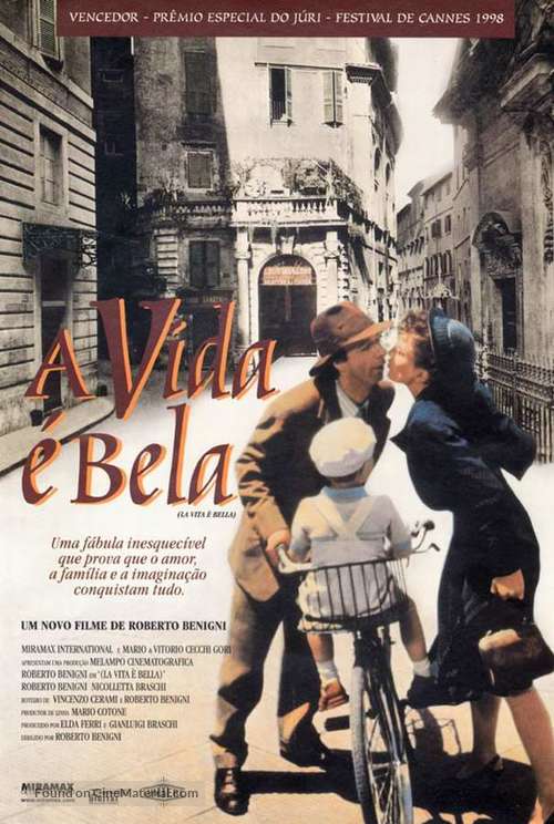 La vita &egrave; bella - Portuguese Movie Poster