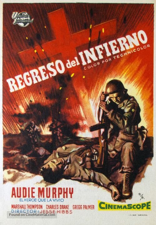 To Hell and Back - Spanish Movie Poster