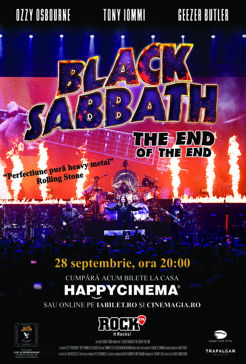 Black Sabbath the End of the End - Romanian Movie Poster