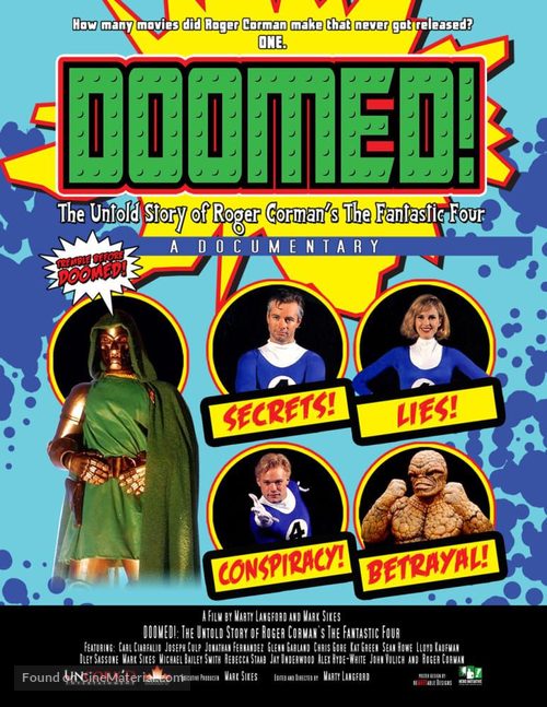 Doomed: The Untold Story of Roger Corman&#039;s the Fantastic Four - Canadian Movie Poster