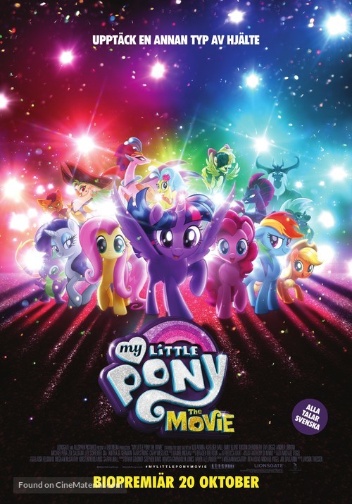 My Little Pony : The Movie - Swedish Movie Poster