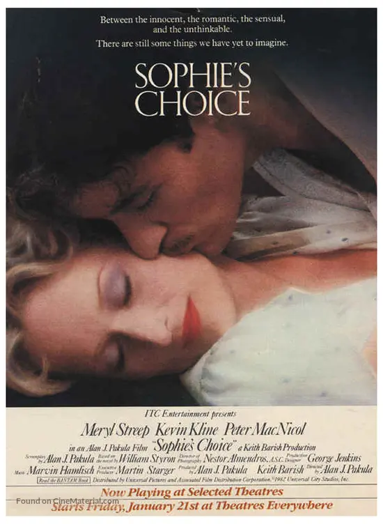Sophie's Choice (1982) movie poster