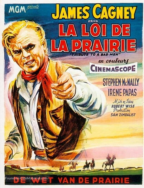 Tribute to a Bad Man - Belgian Movie Poster
