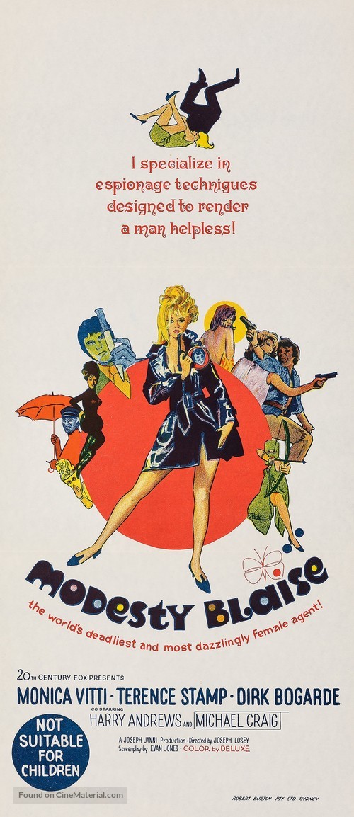 Modesty Blaise - Australian Movie Poster