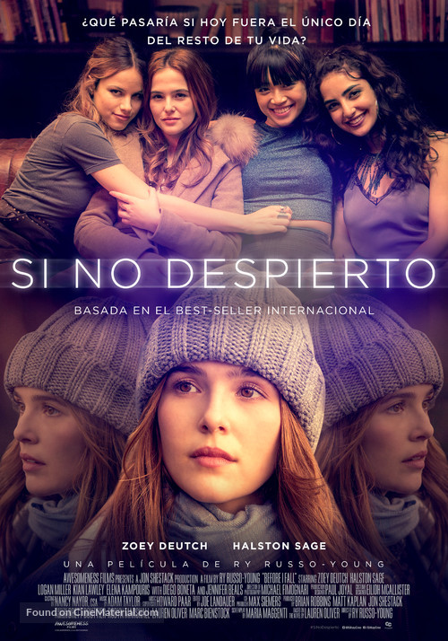 Before I Fall - Colombian Movie Poster