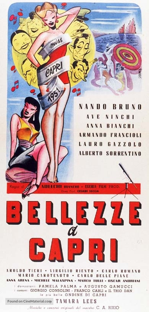 Bellezze a Capri - Italian Movie Poster