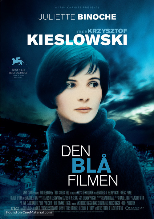 Trois couleurs: Bleu - Swedish Re-release movie poster