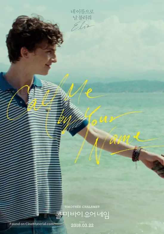 Call Me By Your Name 17 South Korean Movie Poster Call Me By Your Name 17 South Korean Movie Poster