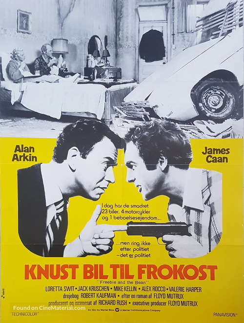 Freebie and the Bean - Danish Movie Poster