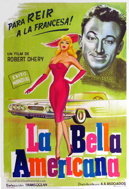 La belle Am&eacute;ricaine - Argentinian Movie Poster