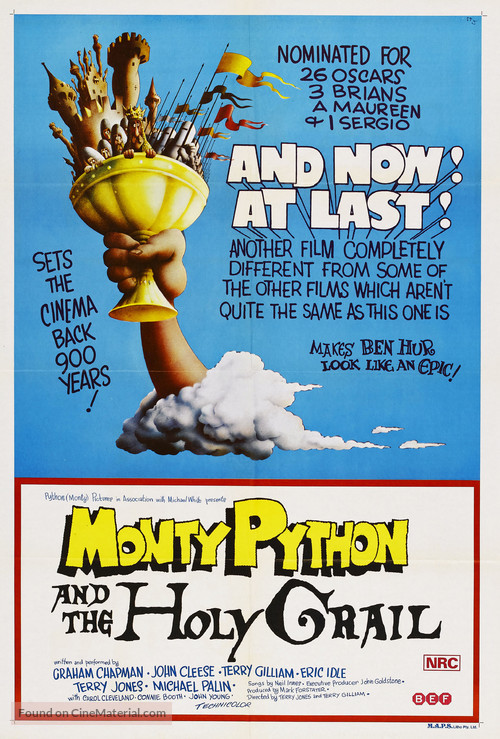 Monty Python and the Holy Grail - Australian Movie Poster
