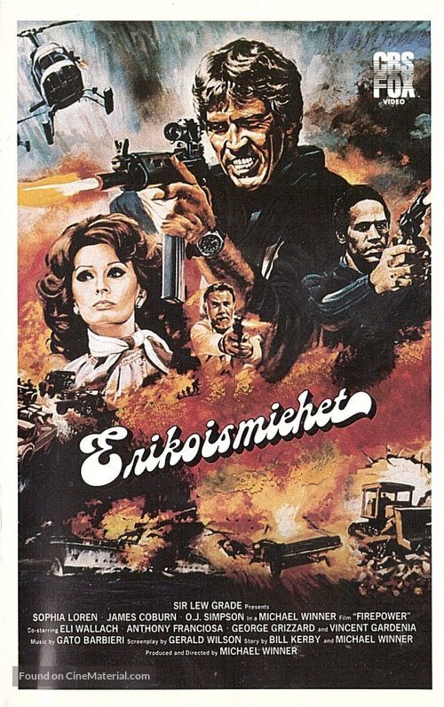 Firepower - Finnish VHS movie cover