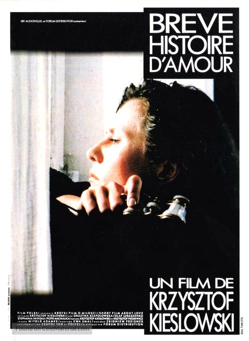 Kr&oacute;tki film o milosci - French Movie Poster