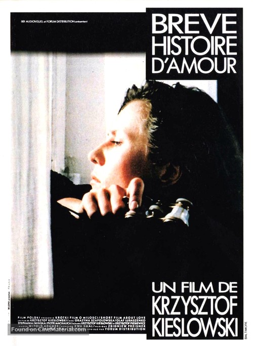 Kr&oacute;tki film o milosci - French Movie Poster