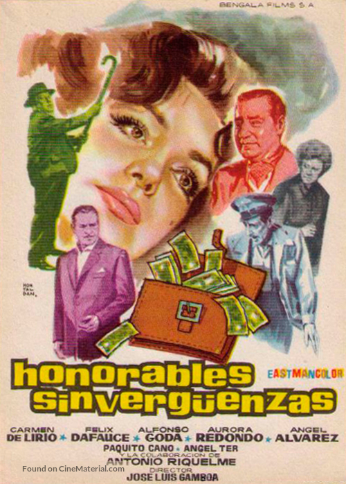Honorables sinverg&uuml;enzas - Spanish Movie Poster