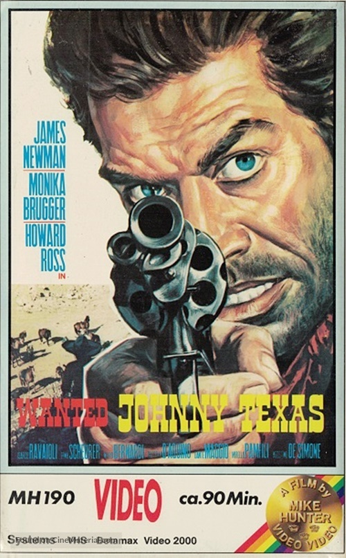 Wanted Johnny Texas - German VHS movie cover