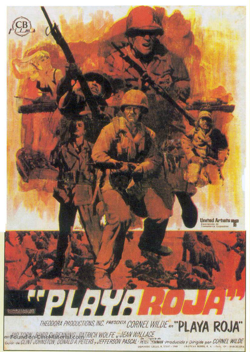 Beach Red - Spanish Movie Poster