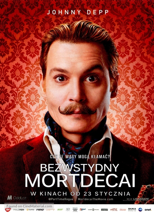 Mortdecai - Polish Movie Poster