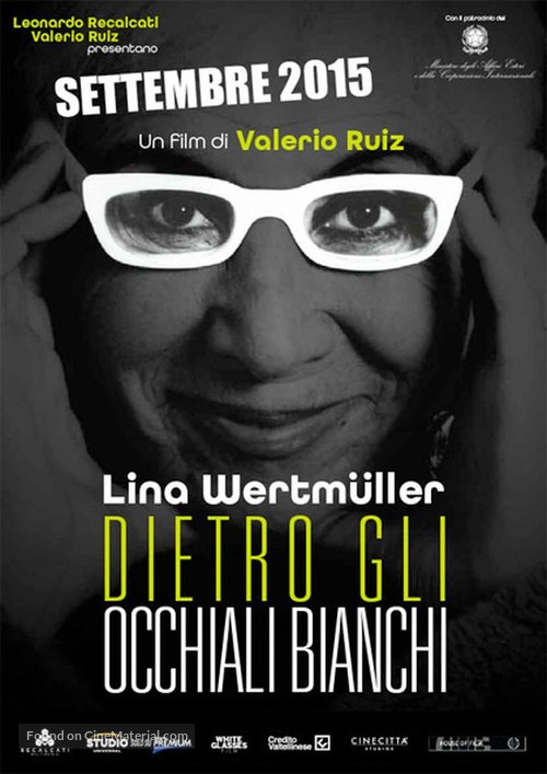 Behind the White Glasses - Italian Movie Poster