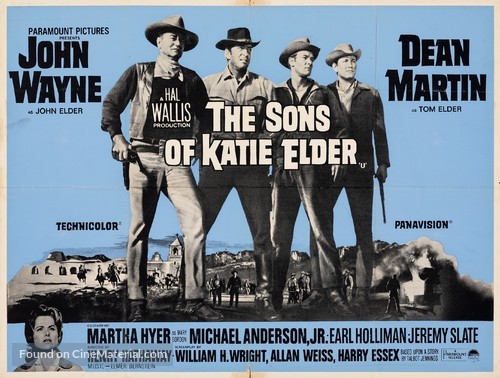 The Sons of Katie Elder - British Movie Poster