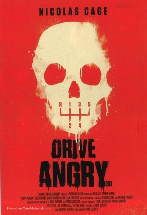drive angry movie posters