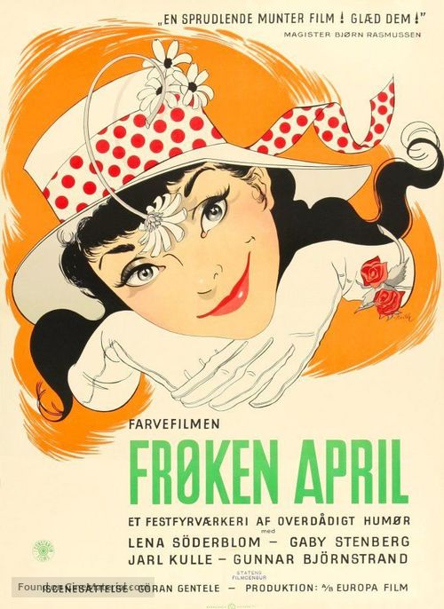 Fr&ouml;ken April - Danish Movie Poster